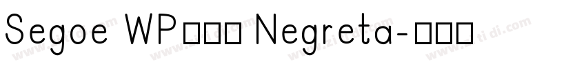 Segoe WP兰亭黑 Negreta字体转换
